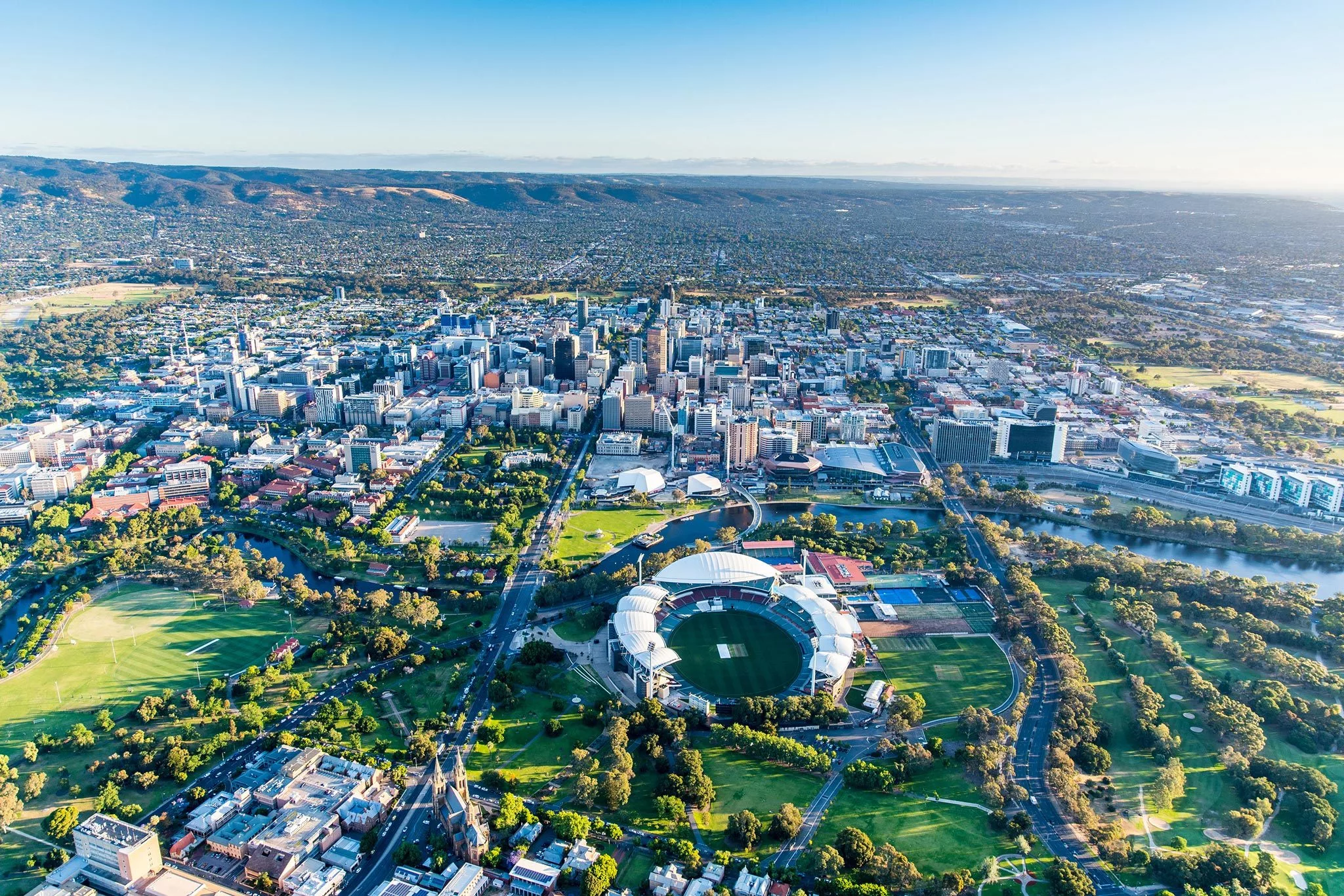 Aerial view of Adelaide
